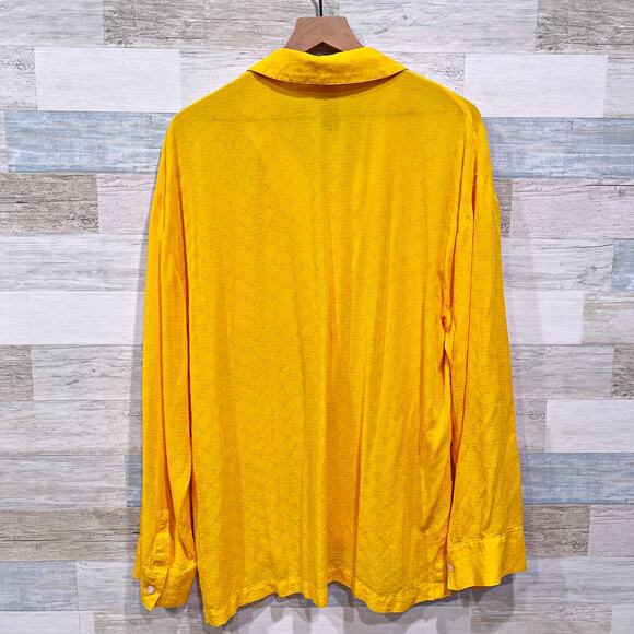 Savage x Fenty Embroidered Oversized Sleep Shirt Yellow Sleepwear Womens Small - Picture 3 of 6